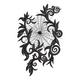 Gothic Floral Spider Web Embroidery Design, Halloween Machine Embroidery Pattern, Instant Download