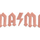 Gothic Mama Text with Thunder Symbol Embroidery Design, Machine Embroidery Pattern, Instant Download