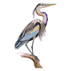 Graceful Heron Embroidery Design, Instant Download