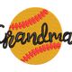 Grandma Softball Embroidery Design, Instant Download