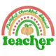 Grateful Thankful Blessed Teacher Embroidery Design, Instant Download