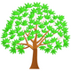 Green Leaf Tree Embroidery Design, Instant Download