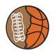 Half Football Half Basketball Embroidery Design, Instant Download