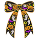 Halloween Bow Embroidery Design, Spooky Ribbon Pattern, Instant Download
