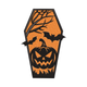 Halloween Coffin Pumpkin Embroidery Design, Instant Download
