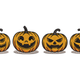 Halloween Pumpkin Faces Embroidery Design, Machine Embroidery Pattern, Instant Download