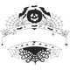 Halloween Spider Web Banner Embroidery Design, Instant Download