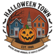 Halloween Town Embroidery Design, Spooky Village Machine Embroidery Pattern, Instant Download