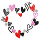 Hand Drawn Heart Wreath Embroidery Design, Instant Download