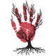 Handprint Tree Embroidery Design, Instant Download