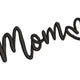 Handwritten Mom Heart Embroidery Design, Script Word Art