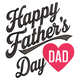 Happy Father's Day Dad Embroidery Design, Machine Embroidery Pattern, Instant Download