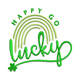 Happy Go Lucky Rainbow Embroidery Design, Instant Download