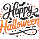Happy Halloween Typography Embroidery Design, Halloween Machine Embroidery Pattern, Instant Download