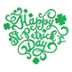 Happy St. Patrick's Day Script Embroidery Design, Instant Download
