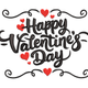 Happy Valentine's Day Embroidery Design, Instant Download