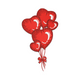 Heart Balloon Bouquet Embroidery Design V2, Instant Download