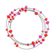 Heart Circle Frame Embroidery Design, Instant Download