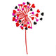 Heart Dandelion Embroidery Design, Instant Download