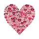 Heart Mosaic Valentine Embroidery Design, Instant Download