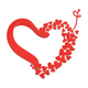 Heart Swirl Love Embroidery Design, Instant Download