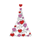 Heart Tower Love Embroidery Design, Instant Download