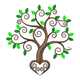 Heart Tree Embroidery Design, Nature Love Machine Embroidery Pattern, Instant Download