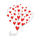 Heart Tree Love Embroidery Design, Valentine Machine Embroidery Pattern, Instant Download