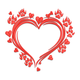 Heart Paw Print Embroidery Design, Pet Lover Heart Frame Pattern, Instant Download