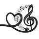 Heart & Treble Clef Music Embroidery Design, Instant Download