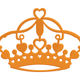 Hearts Royal Princess Crown Embroidery Design, Instant Download