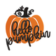 Hello Pumpkin Embroidery Design, Instant Download