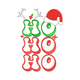 Ho Ho Ho Christmas Embroidery Design, Instant Download
