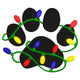 Holiday Dog Paw Embroidery Design, Instant Download