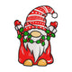 Holly Christmas Gnome Embroidery Design, Instant Download