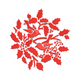 Holly Wreath Embroidery Design, Instant Download