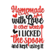 Homemade with Love Embroidery Design, Instant Download