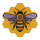 Honeycomb Bee Embroidery Design, Bee on Honeycomb Machine Embroidery Pattern, Instant Download