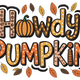 Howdy Pumpkin Embroidery Design V2, Instant Download