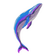Humpback Whale Embroidery Design V2, Instant Download