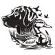 Hunting Dog & Duck Embroidery Design, Instant Download