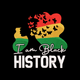 I Am Black History Butterfly Afro Woman Embroidery Design, Instant Download