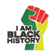I Am Black History Raised Fist Embroidery Design, Instant Download