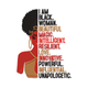 I Am Black Woman Embroidery Design, Instant Download