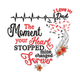 I Love My Dad Memorial Heartbeat Embroidery Design, Instant Download