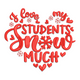 I Love My Students Snow Much Embroidery Design, Instant Download