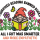 I Survived Reading Banned Books Embroidery Design, Instant Download