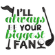 Ill Always Be Your Biggest Fan Golf Embroidery Design, Machine Embroidery Pattern, Instant Download