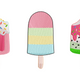 Ice Cream Popsicle Trio Embroidery Design, Summer Machine Embroidery Pattern V2, Instant Download