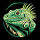 Iguana Head Embroidery Design, Reptile Machine Embroidery Pattern, Instant Download